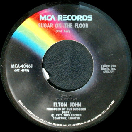 Elton John - Sugar On The Floor / Island Girl side A
