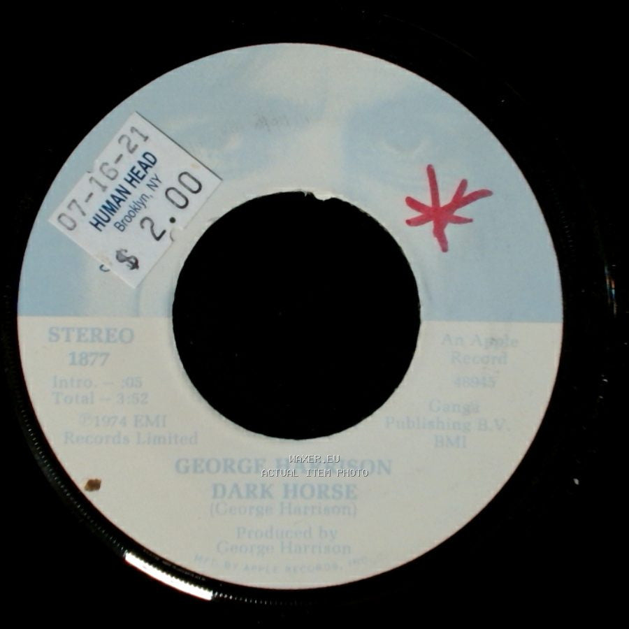 George Harrison - I Don't Care Anymore / Dark Horse side B