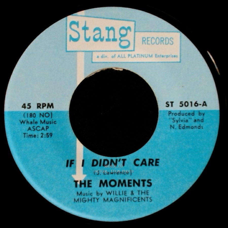 The Moments - If I Didn't Care / You Make Me Feel Good side A