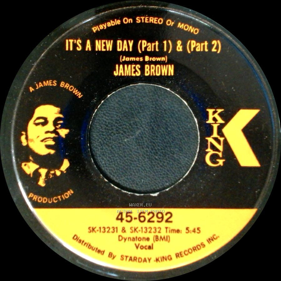 James Brown - It's A New Day (Part 1) & (Part 2) / Georgia On My Mind side A