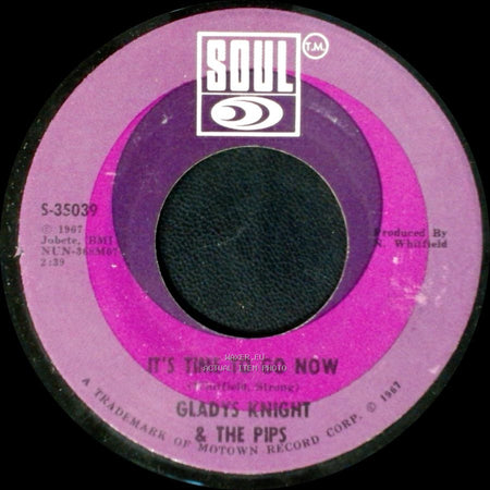 Gladys Knight & The Pips - It's Time To Go Now / I Heard It Through The Grapevine side A