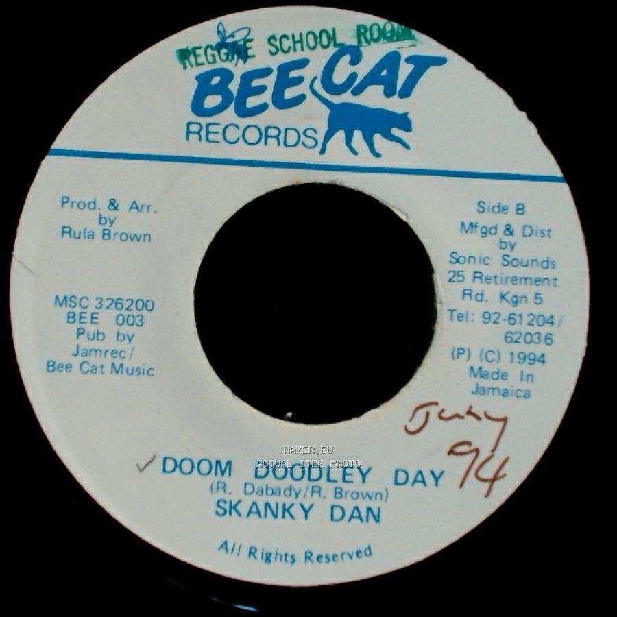 Rula Brown & Skanky Dan / Skanky Dan - Who Cares / Doom Doodley Day side B
