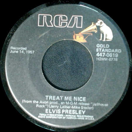 Elvis Presley - Treat Me Nice / Jailhouse Rock side A