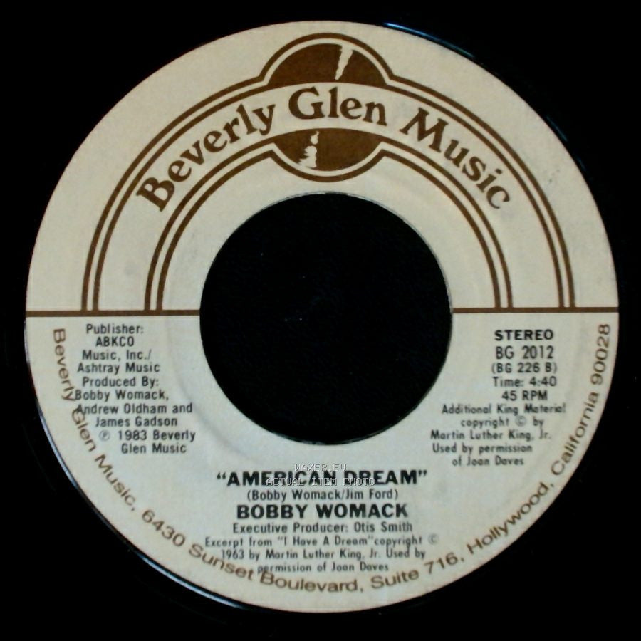 Bobby Womack And Patti Labelle / Bobby Womack - Love Has Finally Come At Last / American Dream side B