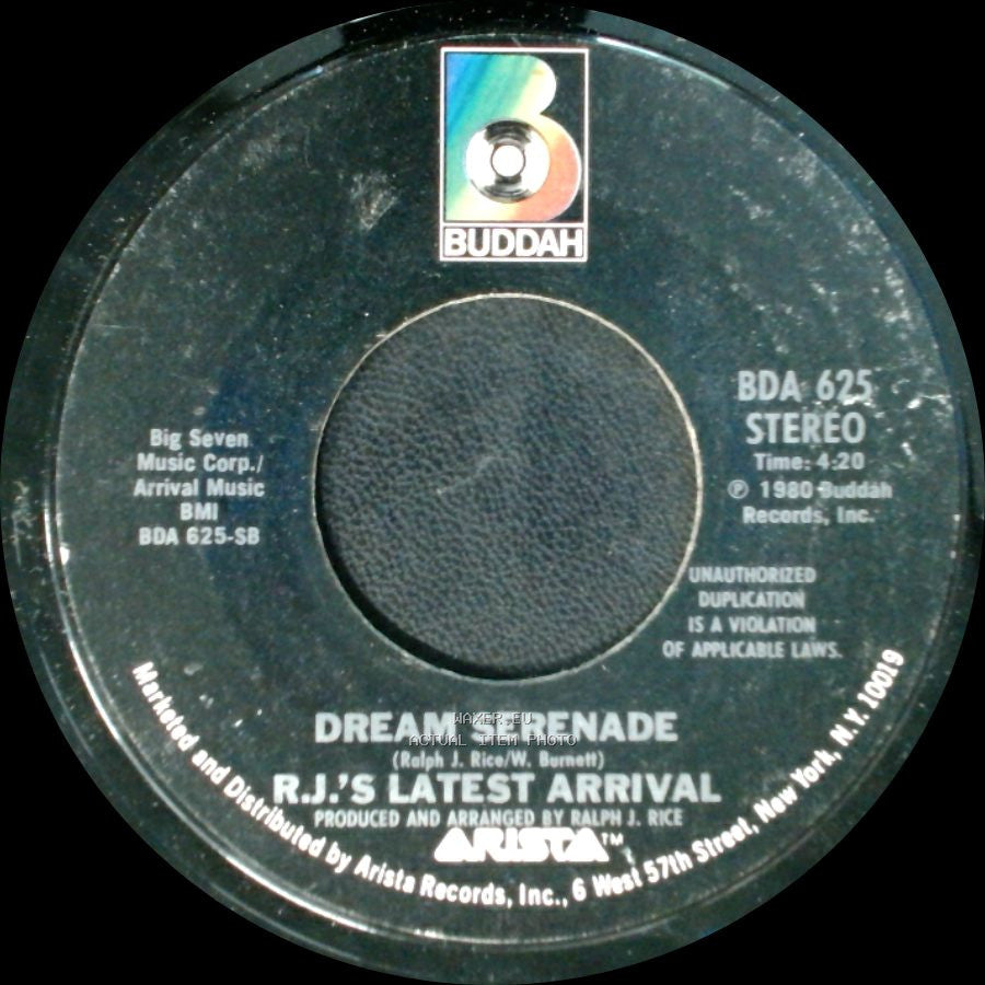 R.J.'s Latest Arrival - Wind Me Up / Dream Serenade side B