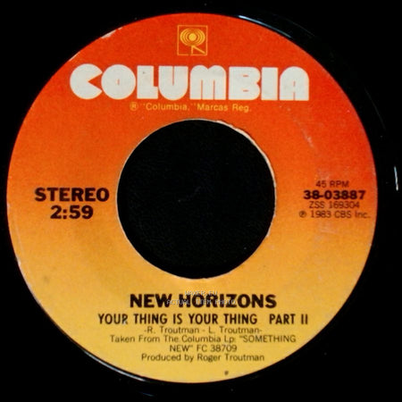 New Horizons - Your Thing Is Your Thing Part Ii / Your Thing Is Your Thing Part I side A