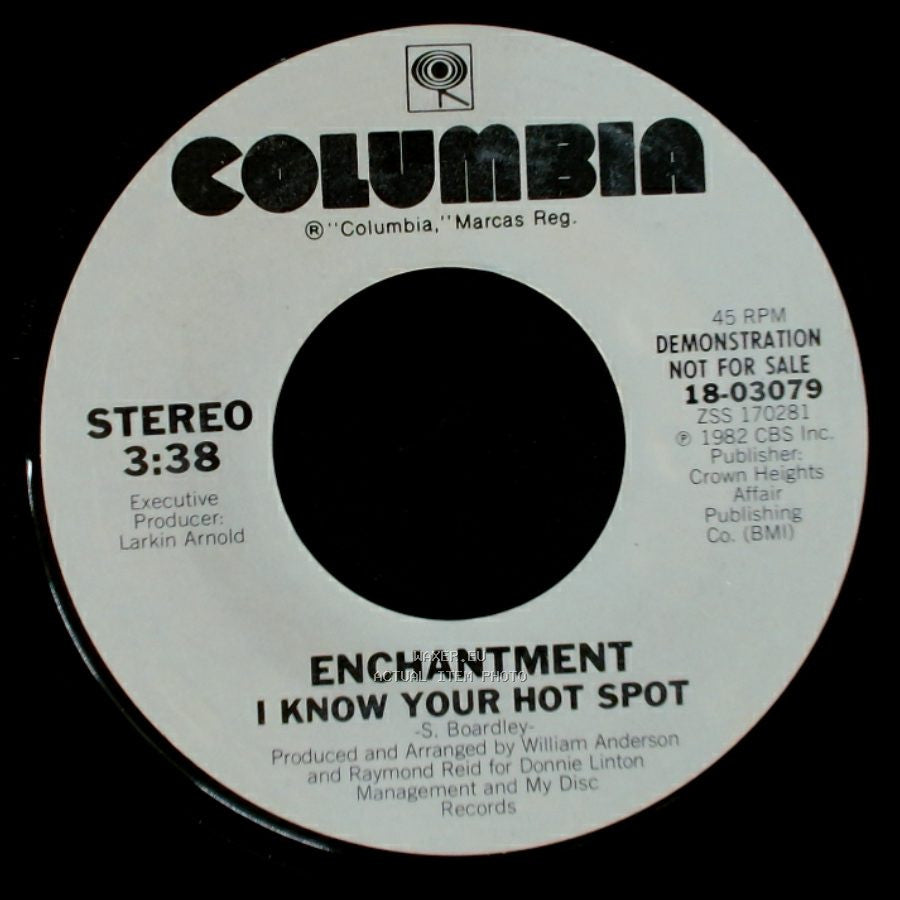Enchantment - I Know Your Hot Spot / I Know Your Hot Spot side B