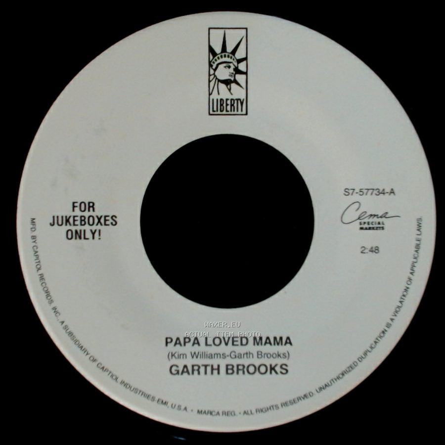 Garth Brooks - New Way To Fly / Papa Loved Mama side B