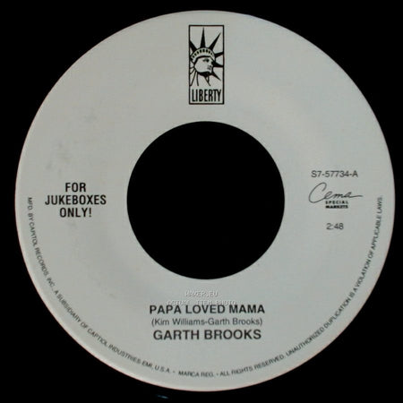 Garth Brooks - New Way To Fly / Papa Loved Mama side B