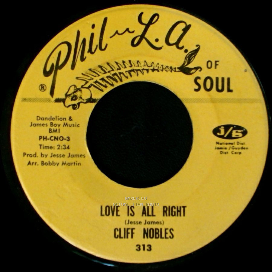 Cliff Nobles / Cliff Nobles & Co. - Love Is All Right / The Horse side A