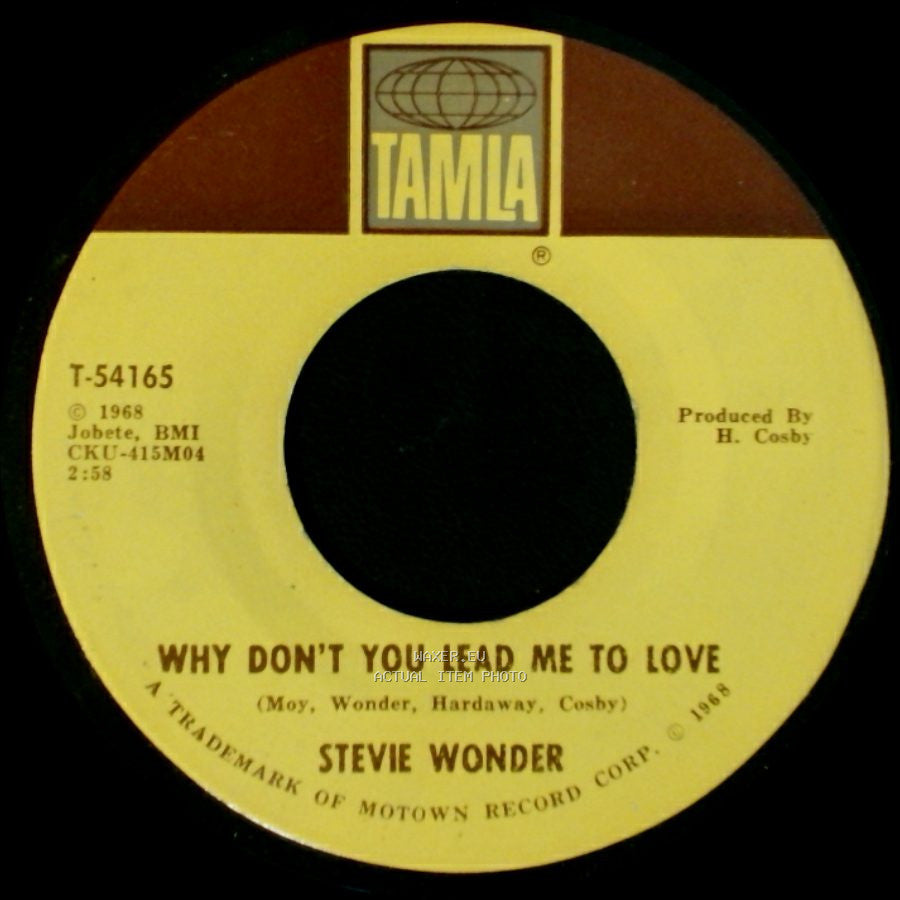 Stevie Wonder - Why Don't You Lead Me To Love / Shoo-Be-Doo-Be-Doo-Da-Day side A