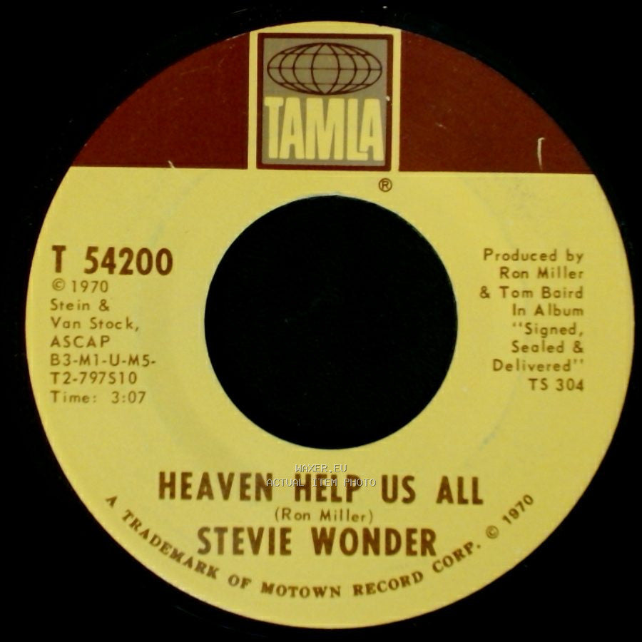 Stevie Wonder - I Gotta Have A Song / Heaven Help Us All side B