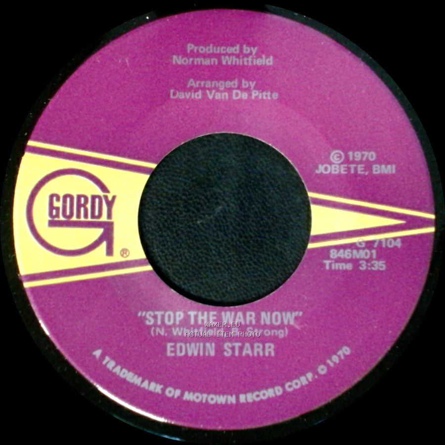 Edwin Starr - Gonna Keep On Tryin' Till I Win Your Love / Stop The War Now side B