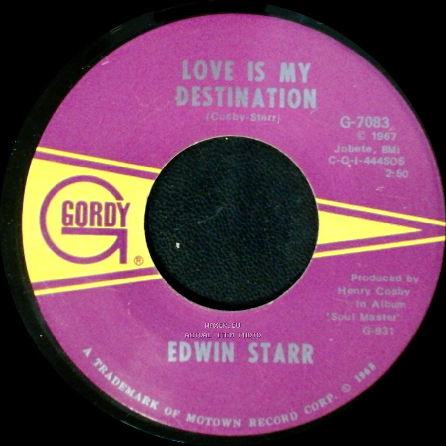 Edwin Starr - Twenty-Five Miles / Love Is My Destination side B
