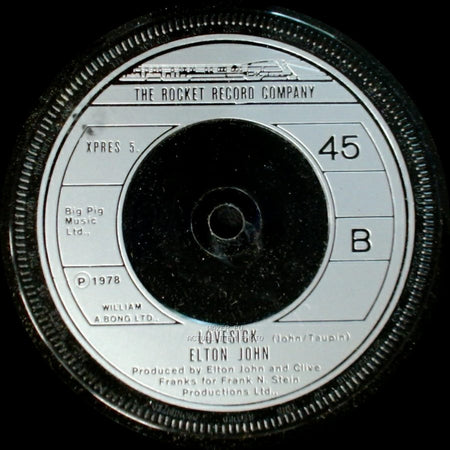 Elton / Elton John - Song / Lovesick side B