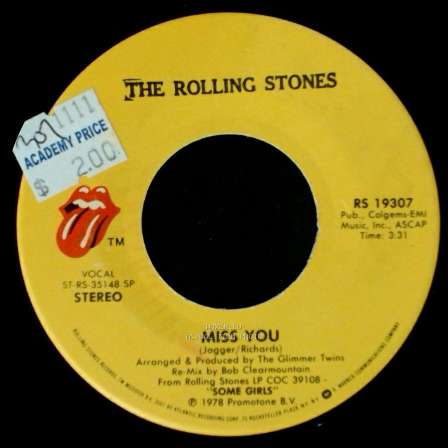 The Rolling Stones - Miss You / Far Away Eyes side A