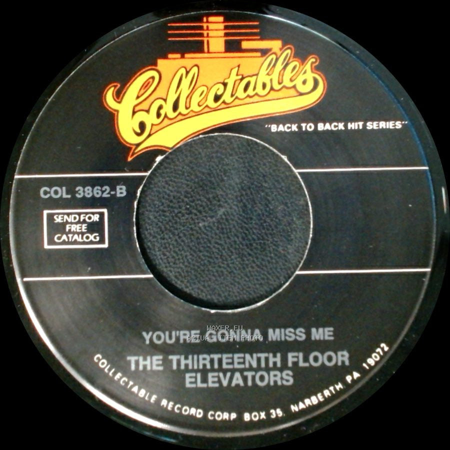 The Turtles / The Thirteenth Floor Elevators - She'd Rather Be With Me / You're Gonna Miss Me side B