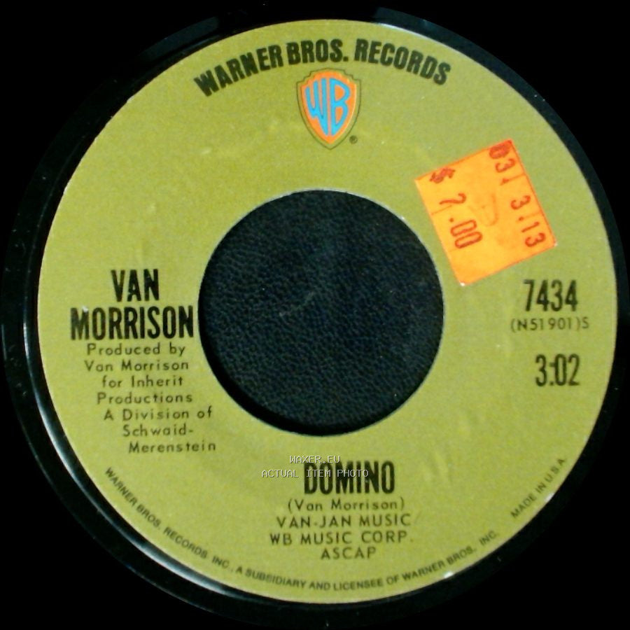 Van Morrison - Domino / Sweet Jannie side A