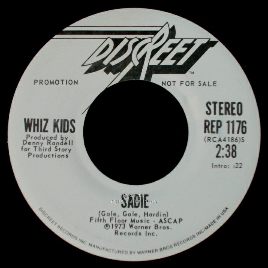 Whiz Kids - Sadie / Sadie side A