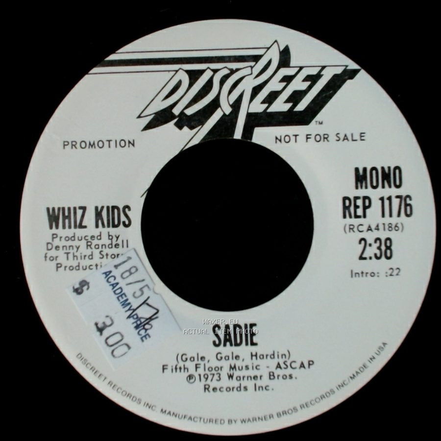 Whiz Kids - Sadie / Sadie side B
