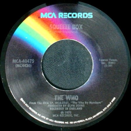 The Who - Success Story / Squeeze Box side B