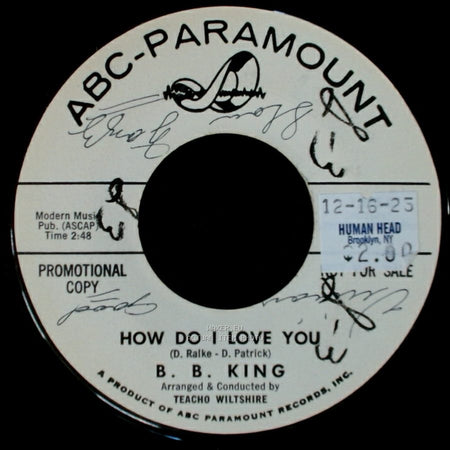 B. B. King - Slowly Losing My Mind / How Do I Love You side B