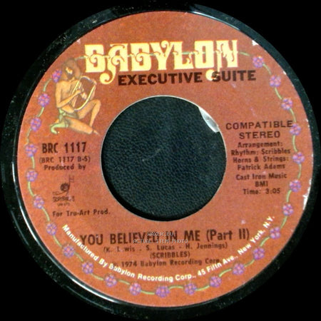 Scribbles - You Believed In Me (Part 1) / You Believed In Me (Part Ii) side B