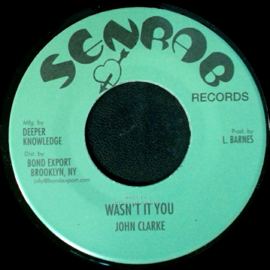 Jah Tuff / John Clarke - Thriller In Manila / Wasn't It You side B