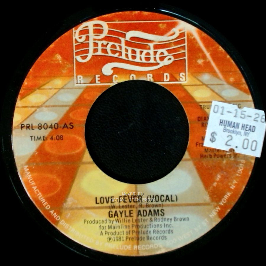 Gayle Adams - Love Fever (Vocal) / Love Fever (Instrumental) side A