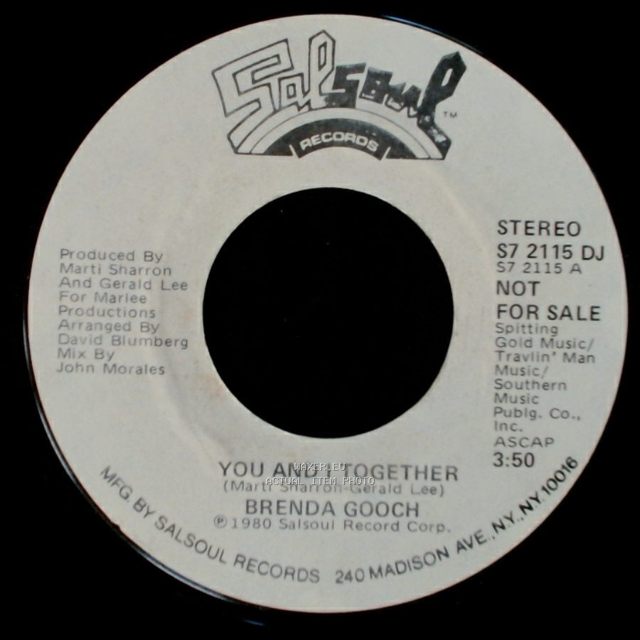 Brenda Gooch - You And I Together / You And I Together side A