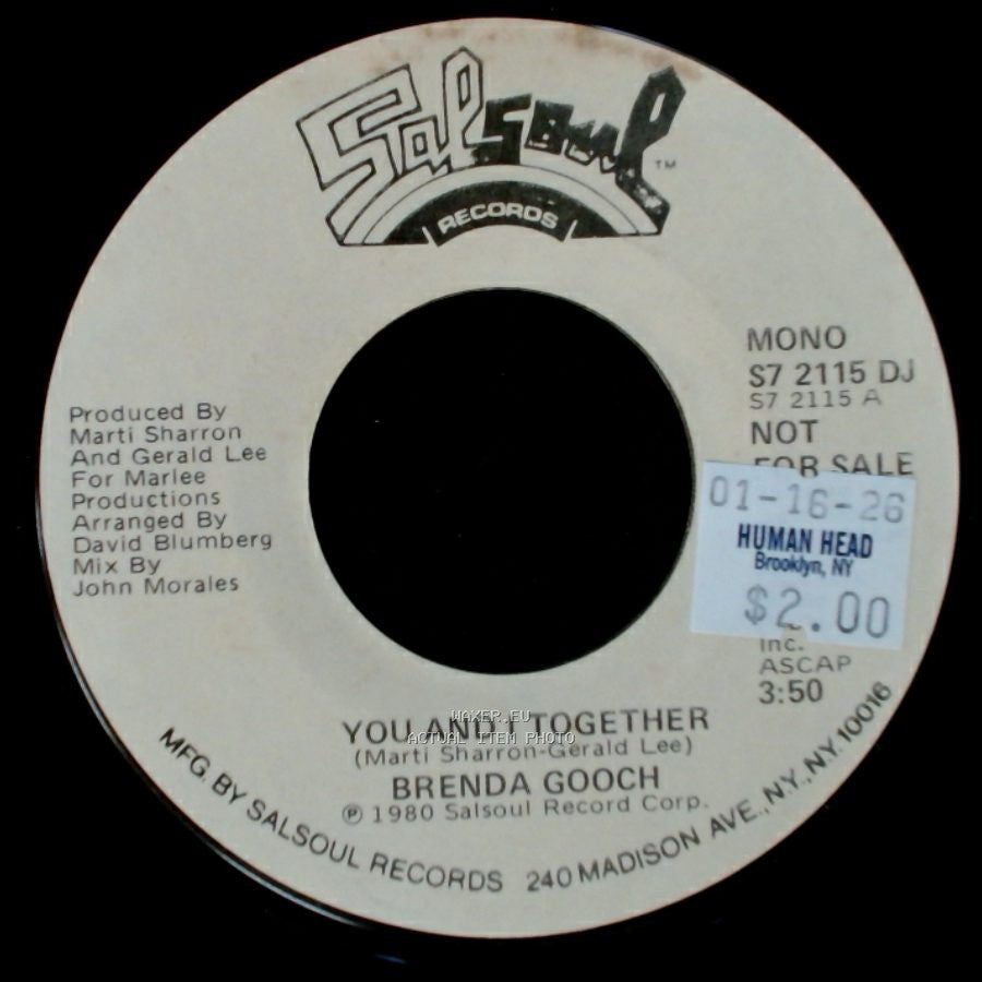 Brenda Gooch - You And I Together / You And I Together side B