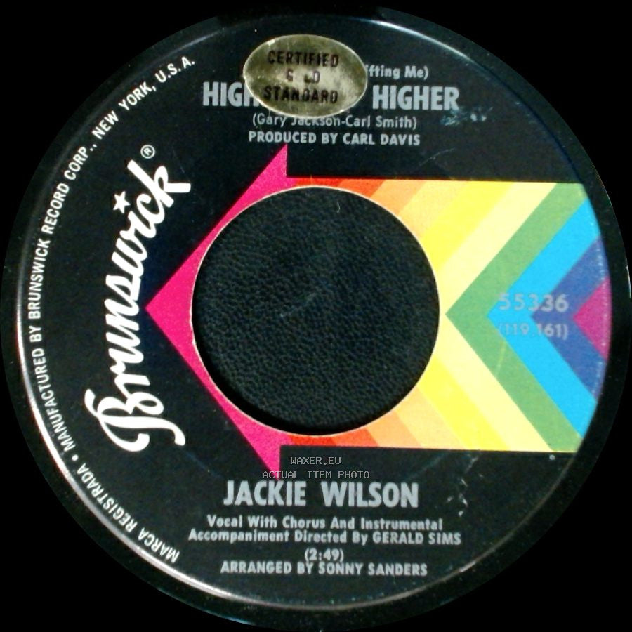 Jackie Wilson - I'm The One To Do It / Higher side B