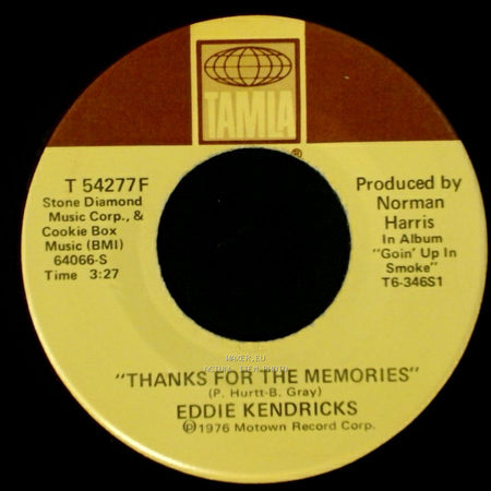 Eddie Kendricks - Thanks For The Memories / Goin' Up In Smoke side A