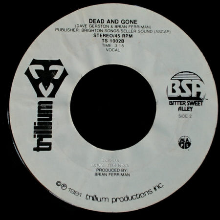 Unknown Artist - Just A Romantic / Dead And Gone side B