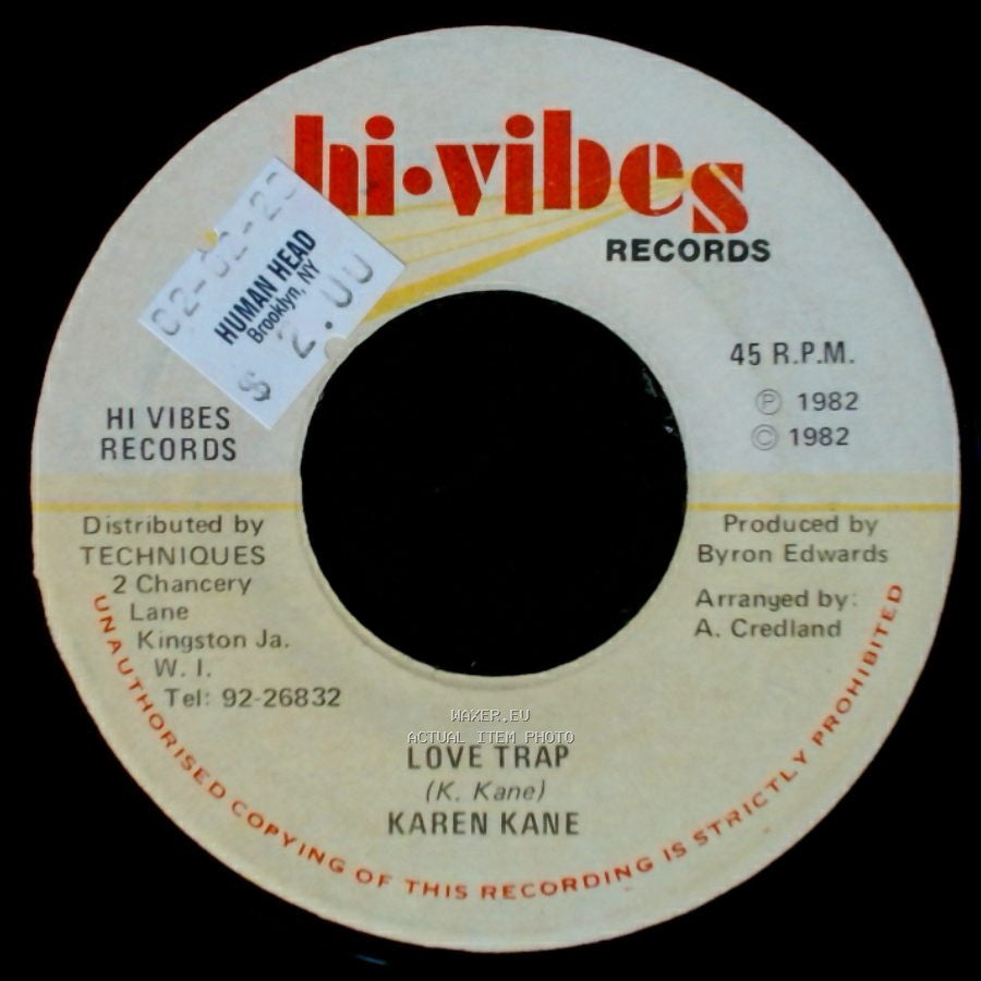 Karen Kane / Roots Radix - Love Trap / Version side A