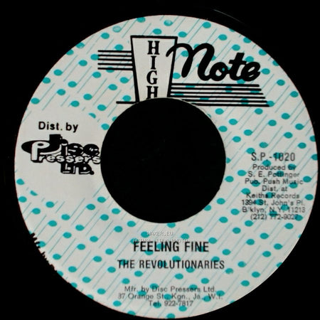 Maureen Pearson / The Revolutionaries - How Do You Feel / Feeling Fine side B