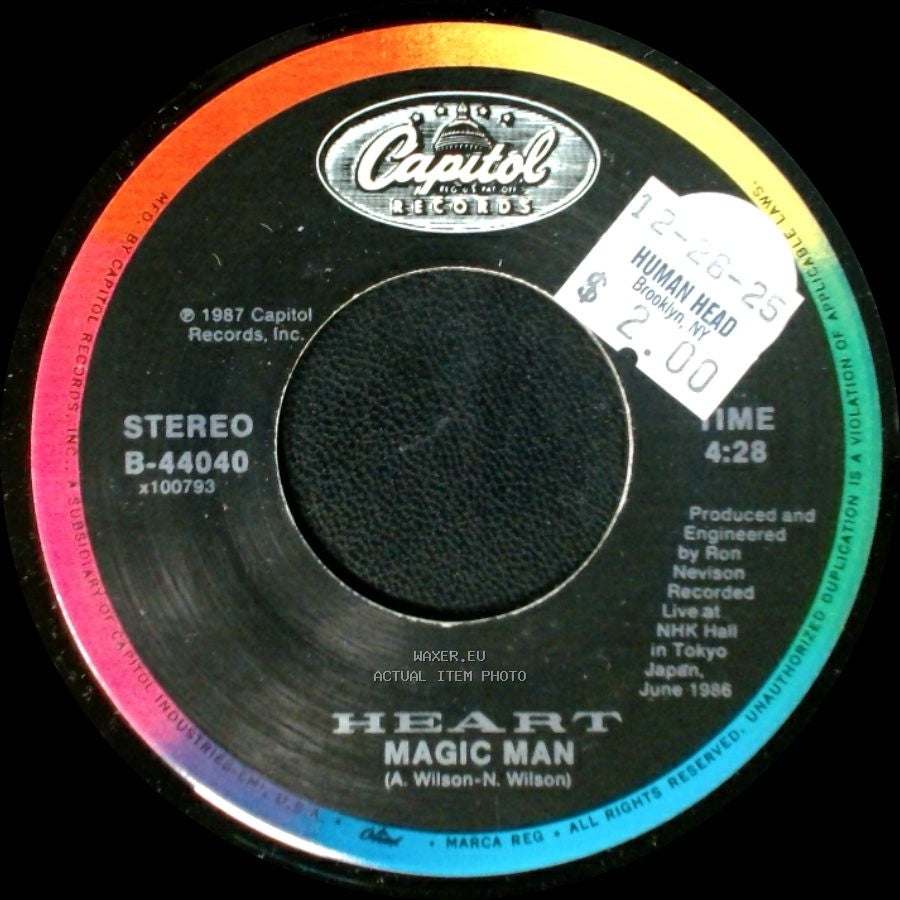 Heart - Magic Man / Who Will You Run To side A