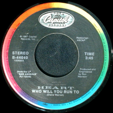 Heart - Magic Man / Who Will You Run To side B