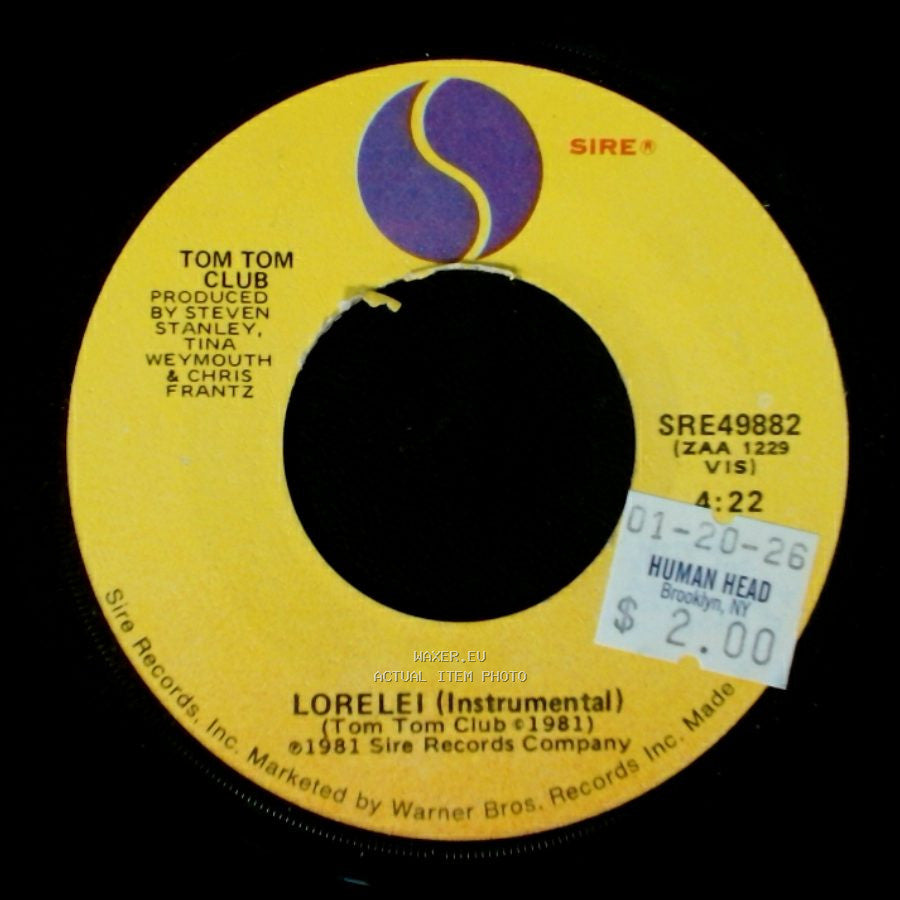 Tom Tom Club - Lorelei (Instrumental) / Genius Of Love side A