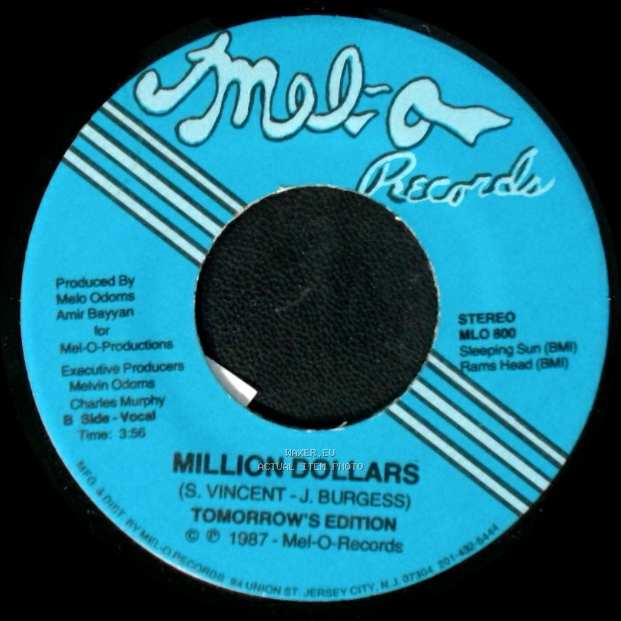 Tomorrow's Edition - Million Dollars / Million Dollars side B