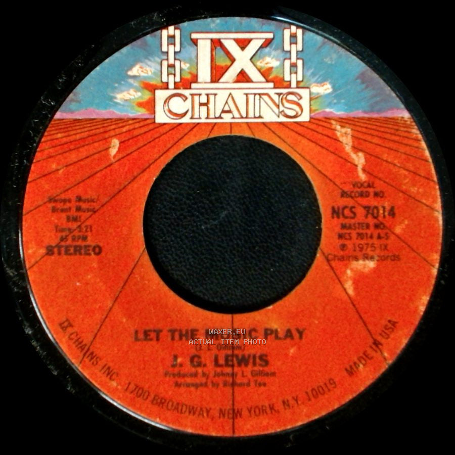 J. G. Lewis - Let The Music Play / Let The Music Play side A