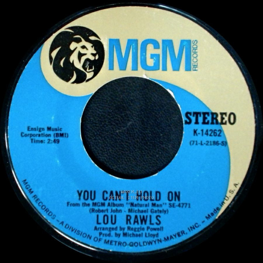 Lou Rawls - A Natural Man / You Can't Hold On side B