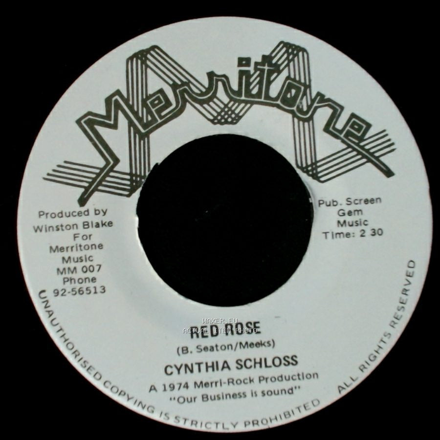 Cynthia Schloss - Please Bless Our Home / Red Rose side B