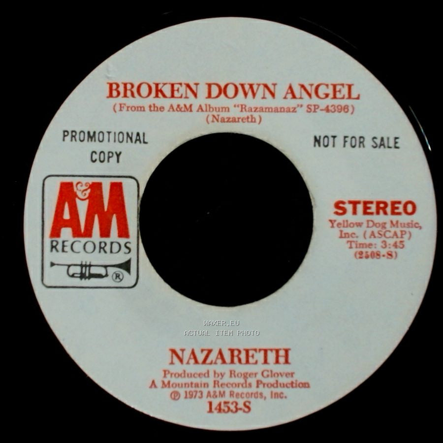Nazareth / (Peter) Framptons' Camel - Broken Down Angel / All Night Long side A