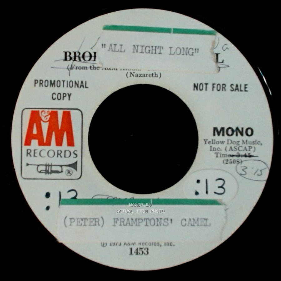 Nazareth / (Peter) Framptons' Camel - Broken Down Angel / All Night Long side B