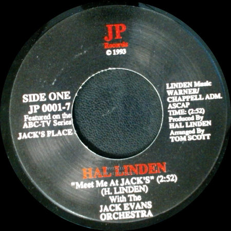 Hal Linden - Meet Me At Jack's / Meet Me At Jack's side B