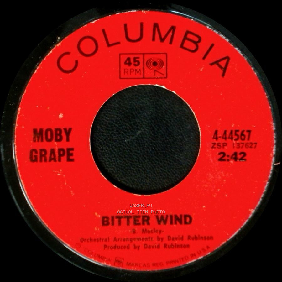 Moby Grape - Bitter Wind / Can't Be So Bad side A
