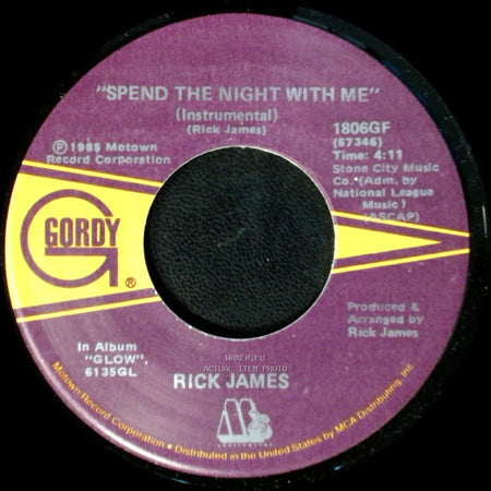 Rick James - Spend The Night With Me / Spend The Night With Me side B