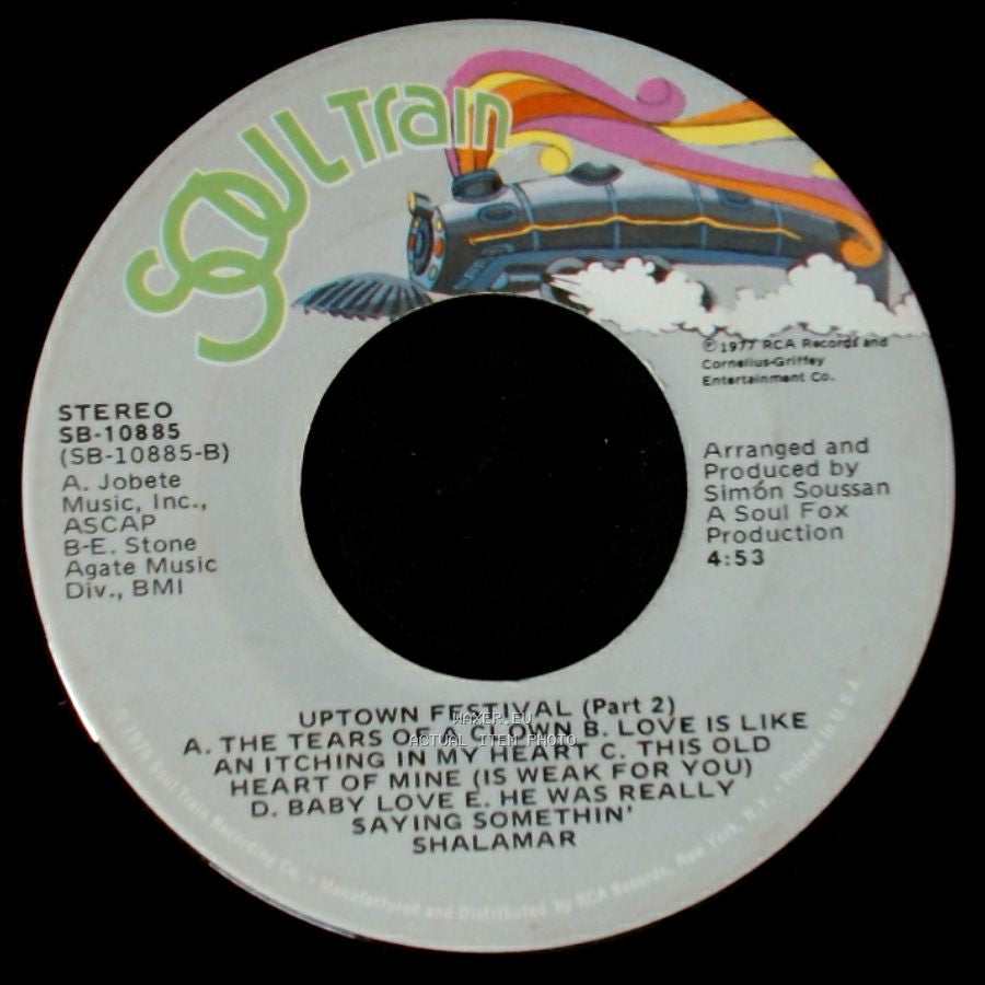 Shalamar - Uptown Festival (Part 1) / Uptown Festival (Part 2) side B