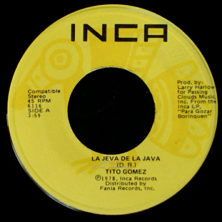 Tito Gomez - La Jeva De La Java / Veneno side A